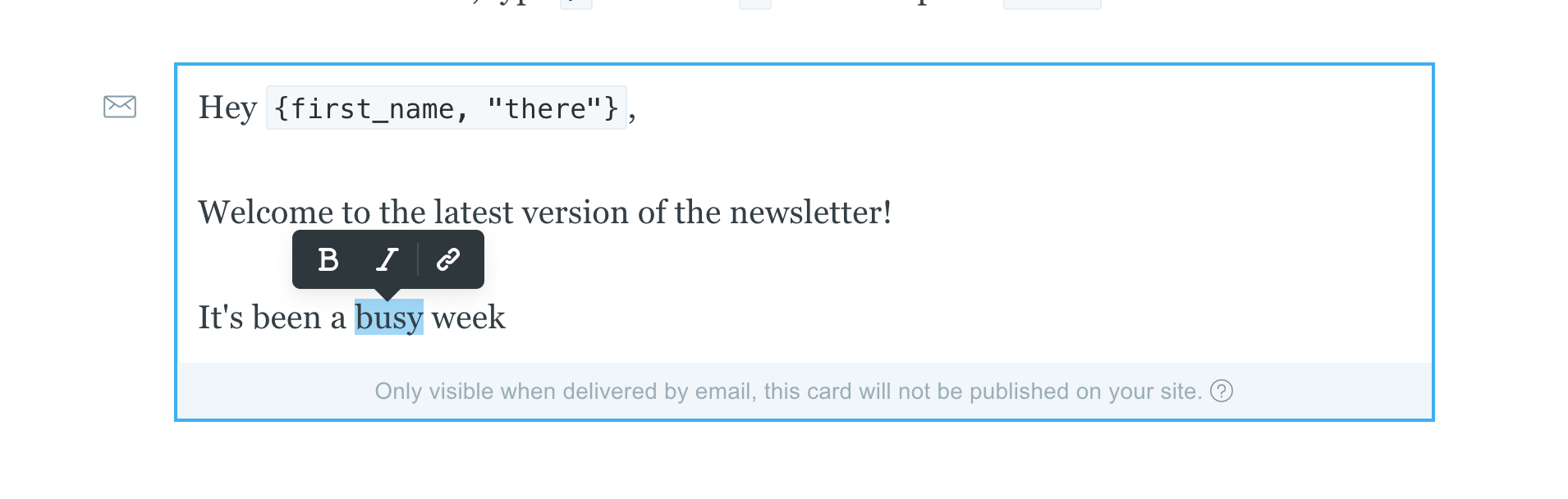How to add an intro to your Ghost newsletter (and hide it from your blog)