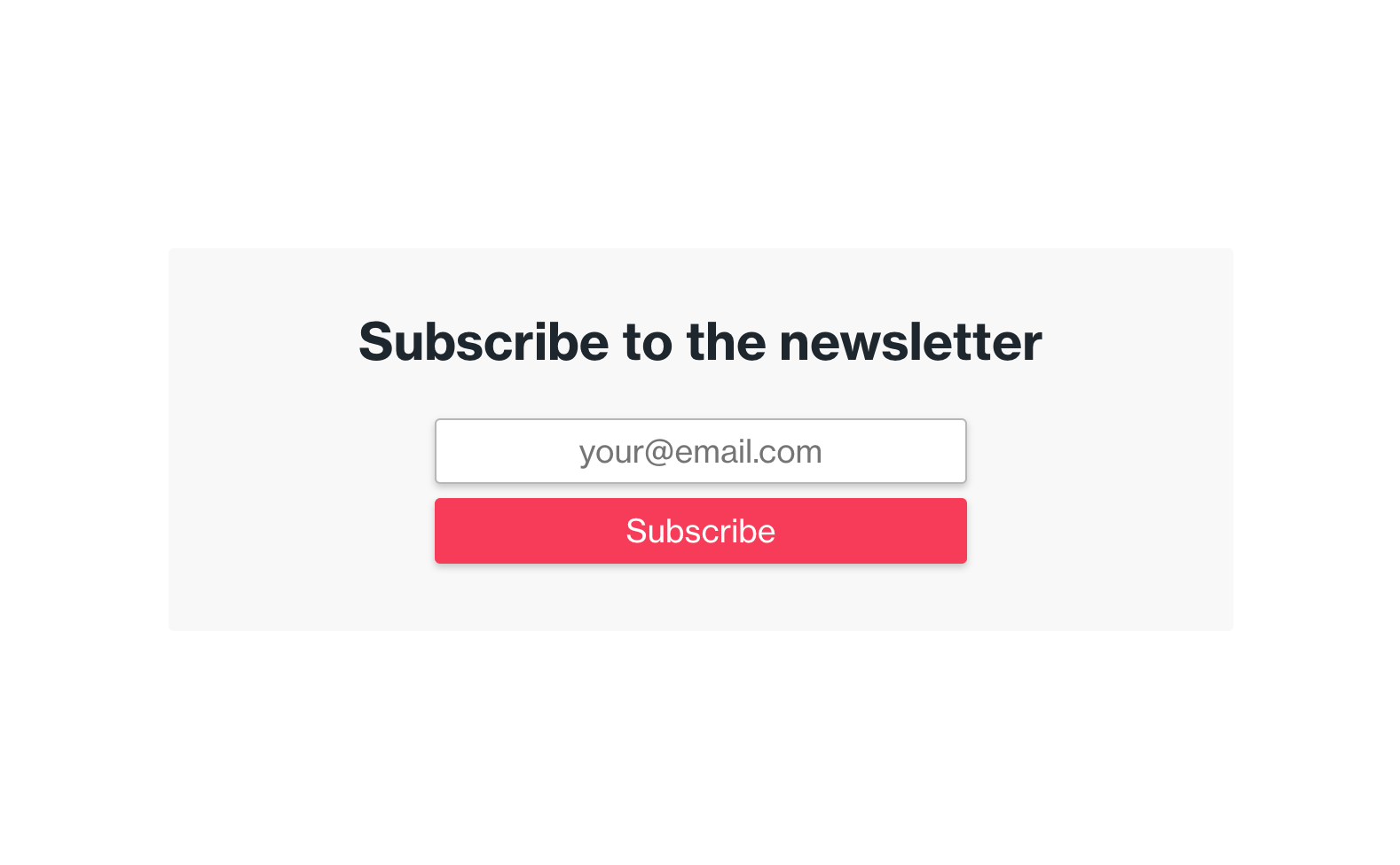 How to add an email subscribe form within a post in Ghost